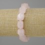 Bracelet Rose Quartz faceted 10-12x10-10 mm, 5 mm+- beads 3 mm+-, length 18 cm +- stretch