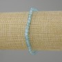 Bracelet Topaz faceted cube, diameter 4x4 mm +/-, length 18 cm +/- stretch