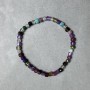 Assorti Bracelet Faceted Cube 4x4 mm+- 20x13 mm+-, length 18 cm +- stretch