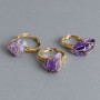 Ring, Amethyst sizes in a wrapped setting 10-16x10-12mm+- (assorted sizes)