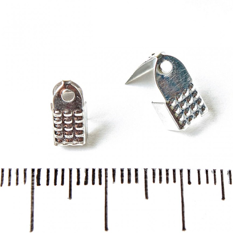 Lace crimps, pack of 70 pcs, 4×7×10 mm ± 10 g