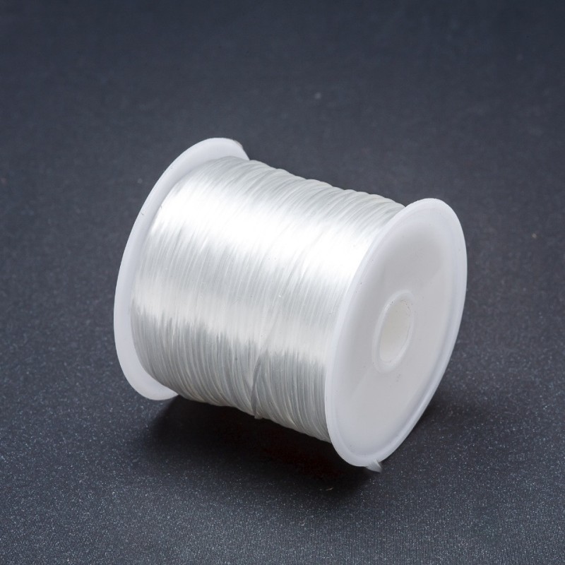 White Craft Elastic Cord Spool