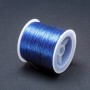 Blue craft elastic on a bobbin, 30m length+