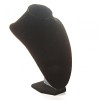 Neck Display Stand, Black Velour, Medium (25x15 cm)