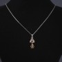 Ladybug pendant on chain, 55 cm chain length, 3.5 cm pendant length