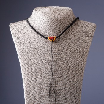 Black necklace cord 60 cm