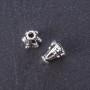 End cap, metal color "silver", L 10 mm, pack 20 g ± 24 pcs