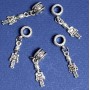 Bail with Pandora Soldier Pendant, 3 cm, pack of 5