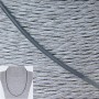 Price per pack / 10 pcs. Gray rubber cord with a clasp, diameter 2.5 mm, length 50-55 cm