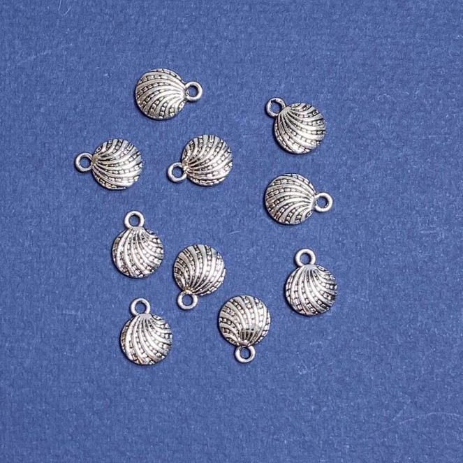 Pendant Finding 'Shell' 10×13 mm, finish 20 g, ± 20 pcs