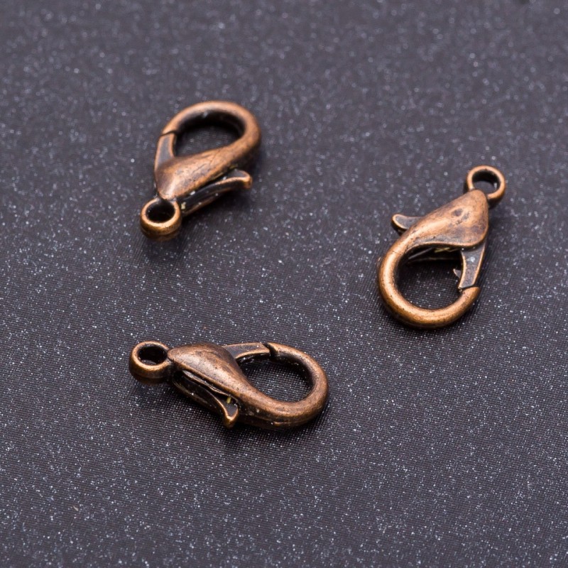 Price per pack / 10 pcs. Copper clasp 16×8 mm