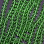Beads Czech Crystal Transparent Green Emerald "Rondelle", diameter 8×6 mm, length 40 cm