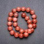 Aventurine Beads 'Golden Sand' on a Thread, 14 mm Diameter, 38 cm Length