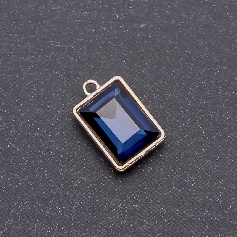 Blue Crystal Pendant 17x12x19 mm