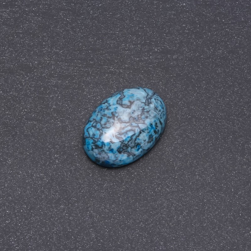 Blue Jasper Cabochon (synthetic) 25x18 mm