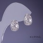 Xuping 14x8mm rhodium earrings