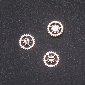 Gear-shaped pendant connector 15mm, packaging 20 g ±16 pcs