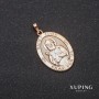 Pendant Xuping "Saint Jude" 20x28x35 mm 18k gold plated