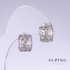 Сережки Xuping, довжина 15мм, товщина 8мм родій