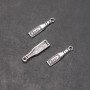 Beer Bottle Pendant Findings, diameter 6 mm, length 3 mm, diameter 1.8 mm, packaging 20 g, 26 pcs (+-)