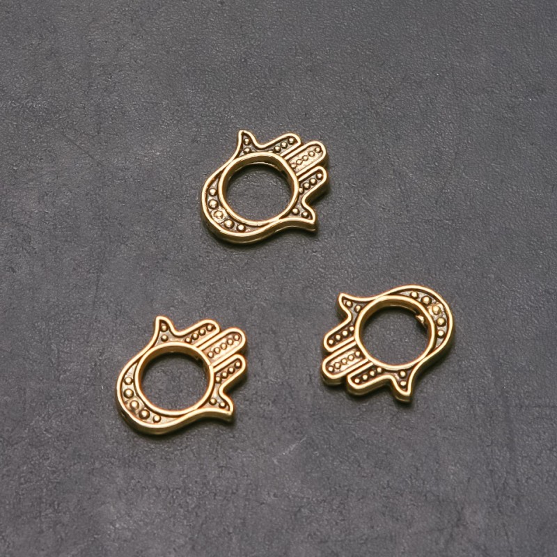 Pandora Palm Finding, 16mm inner diameter, 8mm diameter, 17mm length, packaging 20g, 14 pcs. (±)