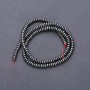 Hematite Beads, Smooth Rondelle, Diameter 4×2 mm, Length 40 cm ±