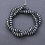 Hematite Beads, Faceted Rondelle, 8x4 mm, 40 cm Length