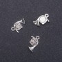 Pendant hardware 'French Horn Tube', 16 mm diameter, 12 mm length, 1.8 mm diameter, packaging 20 g, 26 pcs. (+ -)