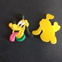 Price per 10 pcs. Blank for brooch "Pluto" dog 32x32 mm
