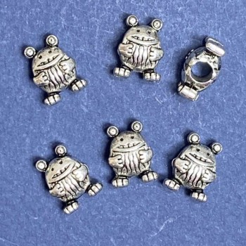 Bead Findings 'Frog' 10x14mm, hole diameter 5mm, packaging 20 g ± 8 pcs