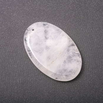 Oval-cut Rock Crystal Pendant 36x55mm (+-)