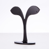Jewelry stand, black plastic, height 8 cm, width 8 cm