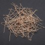 Jewelry Findings: Pin with Loop for Jewelry, 40 mm Length, Yellow Metal Color, 1 kg