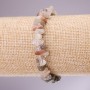 Bracelet with natural carnelian stone chips, diameter 4-6 mm (±), length 18 cm