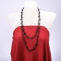 Long Agate Necklace, 150 cm