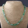 Bead Necklace 'Opal Glass' Green, 8mm Diameter