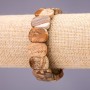 Bracelet Landscape Jasper - 18x14 mm link, 18 cm length on elastic