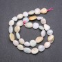 Opal briolette beads on thread, diameter 11x15 mm (+/-), length 38 cm