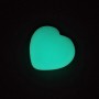 Blue Glow Onyx Heart-Shaped Souvenir Stone 37x40 mm (±)