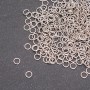 Gray metal 5 mm diameter connecting ring findings, pack 20 g
