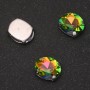 Price per pack /10 pcs. Rainbow Oval Sew-On Crystal in Prong Setting 10×12 mm