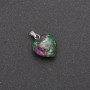 Heart Pendant Zoisite 14x14x23 mm +