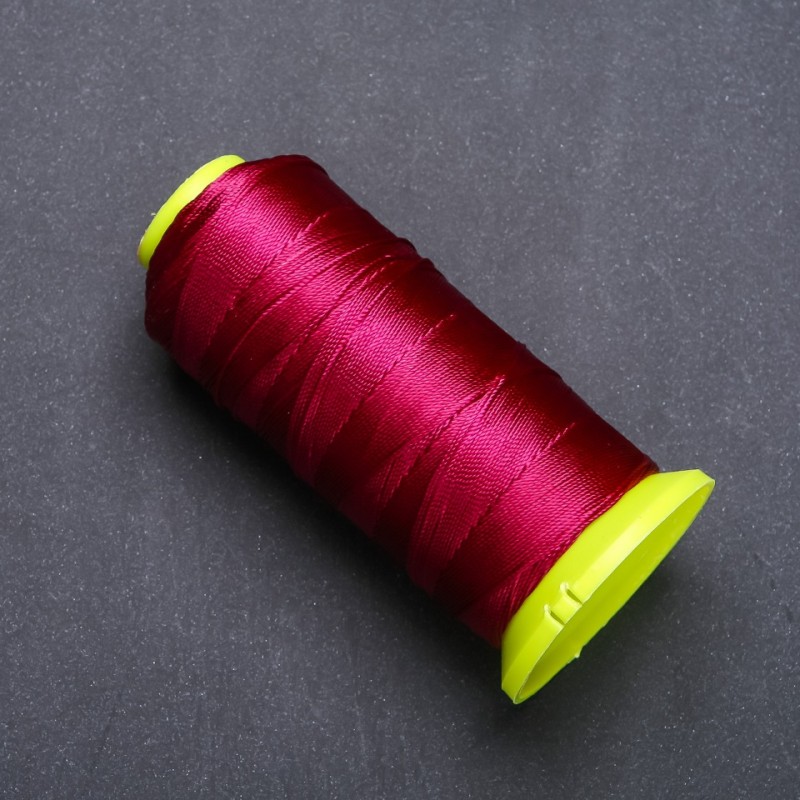Nylon burgundy thread spool for crafts, 0.6 mm diameter, 500 m length