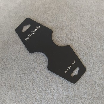 Black jewelry display tray 4×10 cm plastic 200 pcs / pack