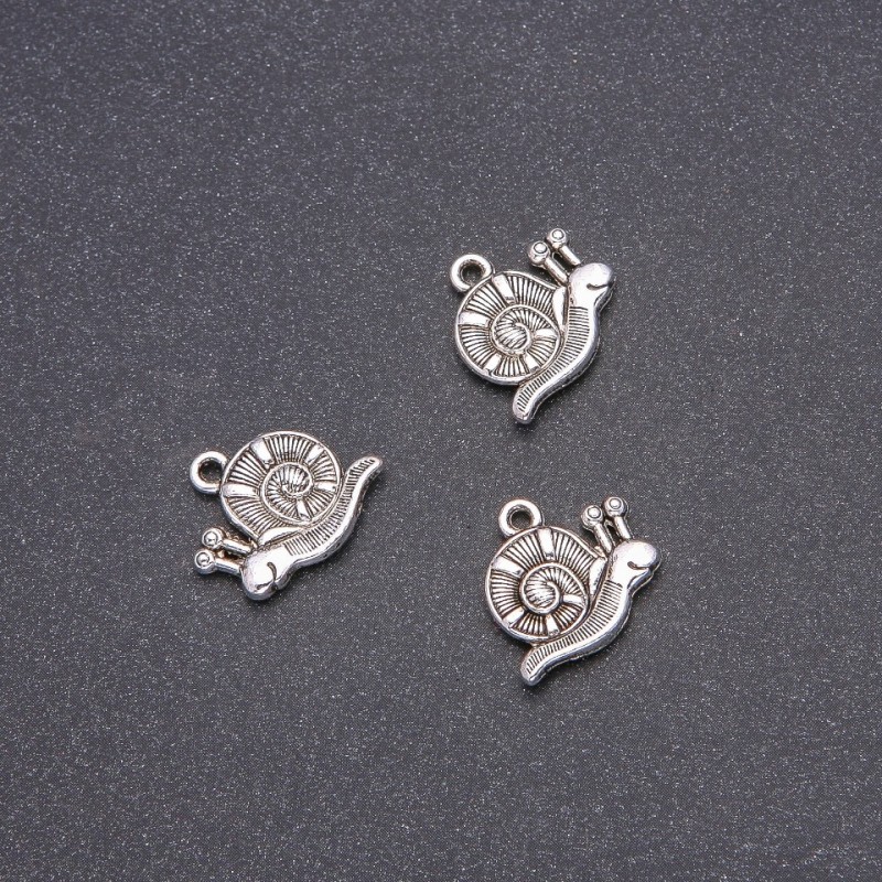 Snail Pendant Findings, diameter 16x18 mm, packaging 20 g ± 12 pcs
