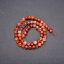 Natural stone beads, Red Rutile Quartz, smooth round bead, 6 mm diameter (±), 38 cm length