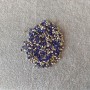 Dark blue rhinestones, diameter 2.5 mm (±), packaged 4 g (±)