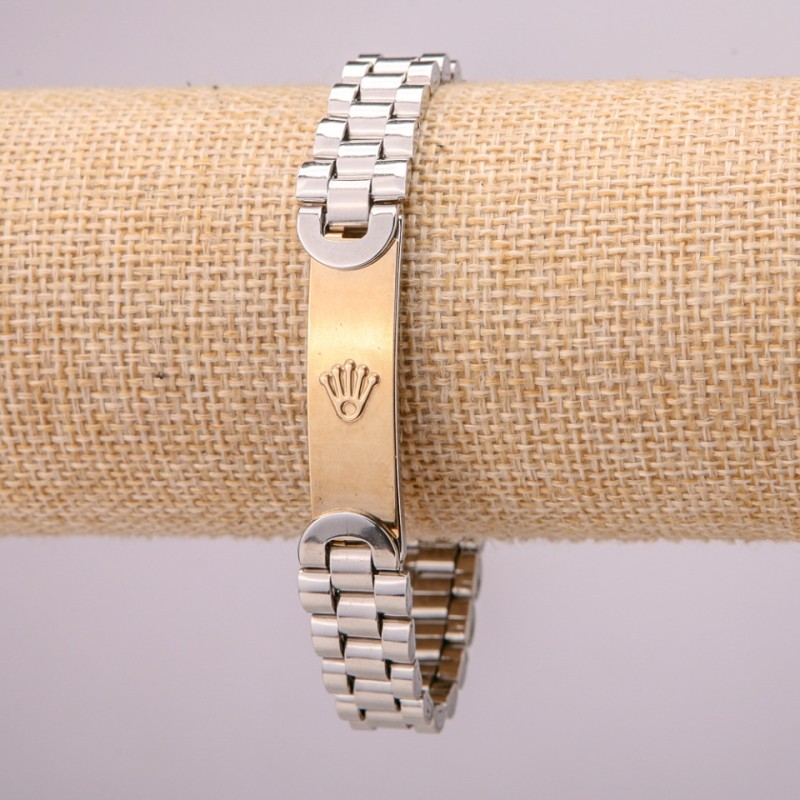 Stainless steel bracelet with clasp, 12 mm thick, 21 cm long, silver color