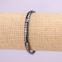 Elastic hematite zigzag bracelet, bead diameter 5×4×3 mm, length 18 cm