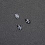Snowflake Obsidian Cabochon 'Apache Tears' 8x5 mm